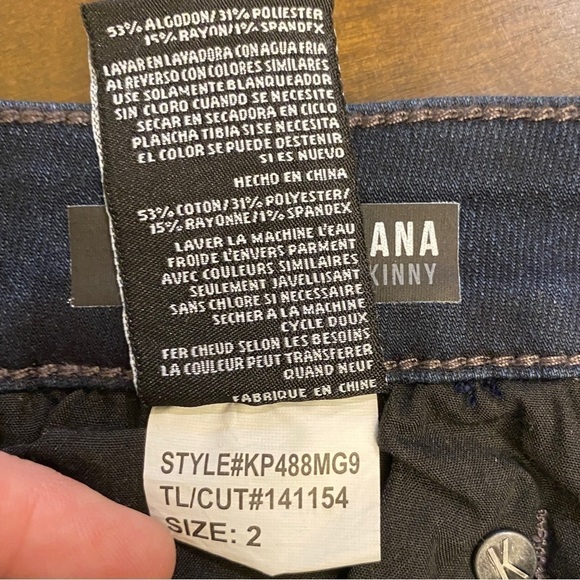 Kut From The Kloth 2 NWT Diana Skinny Jeans Mid Rise Dark Wash New With Tags - Picture 13 of 14